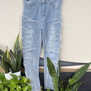 Distressed Light Blue Women's Jeans